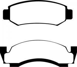 Ford Bronco Classic Brake Pads - Front - EBC - Greenstuff - 3.3 - `76-`77