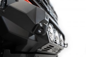 Ford Bronco Bomber Front Bumper - Front - Addictive Desert Designs - Raptor - Hammer Black with Satin Black panels - `22-`23