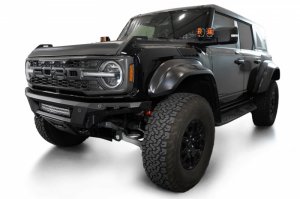 Ford Bronco Front Bumper - Front - Addictive Desert Designs - Phantom - Black - 2022