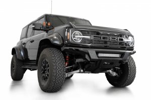 Ford Bronco Front Bumper - Front - Addictive Desert Designs - Phantom - Black - 2022