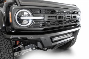 Ford Bronco Front Bumper - Front - Addictive Desert Designs - Phantom - Black - 2022