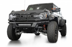 Ford Bronco Front Bumper - Front - Addictive Desert Designs - Phantom - Black - 2022