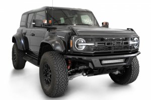 Ford Bronco Front Bumper - Front - Addictive Desert Designs - Phantom - Black - 2022