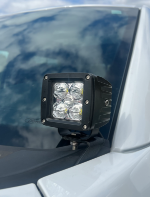 Ford Bronco Mounting Brackets - Fishbone Offroad - Pod Light - Black - 2022+