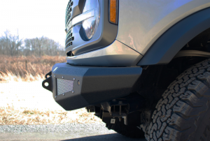 Ford Bronco Front Bumper - Front - Fishbone Offroad - Steelhead - Black - 2021