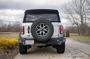 Ford Bronco Rear Bumper - Rear - Fishbone Offroad - Steelhead - Black - 2021