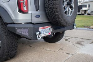 Ford Bronco Rear Bumper - Rear - Fishbone Offroad - Steelhead - Black - 2021