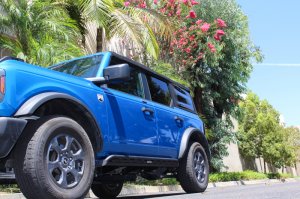 Ford Bronco Frame Mount Sliders - Go Rhino - Textured Black - `21-`24