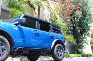 Ford Bronco Frame Mount Sliders - Go Rhino - Textured Black - `21-`24