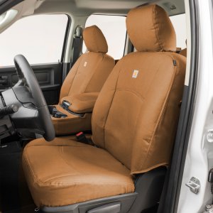 Ford Bronco Classic Seat Covers - Front - Covercraft - Carhartt PrecisionFit Custom - Brown - `92-`96