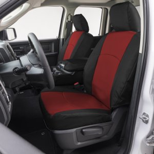 Ford Bronco Seat Covers - Front - Covercraft - Endura PrecisionFit - Red/Black - `21-`24 Ford Bronco Seat Covers - Front - Covercraft - Endura PrecisionFit - Red/Black - `21-`24