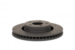 Ford Bronco Classic Brake Rotors (2) - Front - Hawk Performance - Drilled and Slotted - 1994