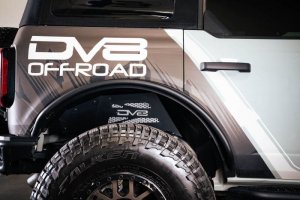 Ford Bronco Inner Fender Liners - Rear - DV8 Offroad - Satin Black - `21-`22