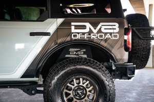 Ford Bronco Inner Fender Liners - Rear - DV8 Offroad - Satin Black - `21-`22