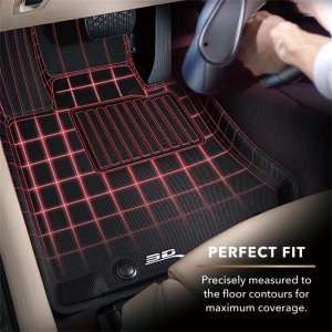 Ford Bronco Sport Floor Mat - Front - 3D MAXpider - Kagu - Black - `21-`24