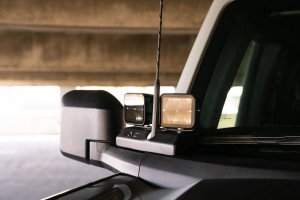 Ford Bronco A-Pillar Pod Light Mounts - DV8 Offroad - Black - `21-`22