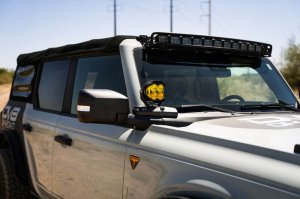 Ford Bronco A-Pillar Pod Light Mounts - DV8 Offroad - Black - `21-`22