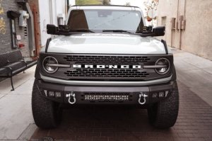 Ford Bronco A-Pillar Pod Light Mounts - DV8 Offroad - Black - `21-`22