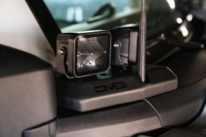 Ford Bronco A-Pillar Pod Light Mounts - DV8 Offroad - Black - `21-`22