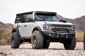 Ford Bronco A-Pillar Pod Light Mounts - DV8 Offroad - Black - `21-`22