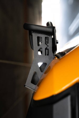 Ford Bronco Light Bar Mounts - DV8 Offroad - Curved - Black - `21-`22