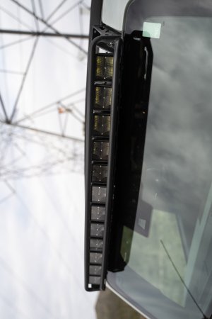 Ford Bronco Light Bar Mounts - DV8 Offroad - Curved - Black - `21-`22