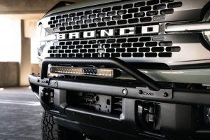 Ford Bronco Factory Bumper Bull Bar - DV8 Offroad - Black - `21-`22