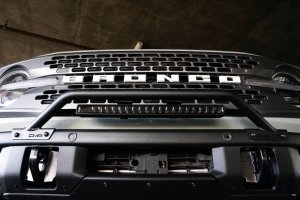 Ford Bronco Factory Bumper Bull Bar - DV8 Offroad - Black - `21-`22