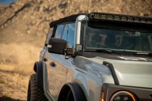 Ford Bronco Light Bar Mounts - A Pillar - DV8 Offroad - Dual Light Pod Drop, Direct Fit, Bolt-On - 2021