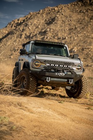 Ford Bronco Light Bar Mounts - A Pillar - DV8 Offroad - Dual Light Pod Drop, Direct Fit, Bolt-On - 2021