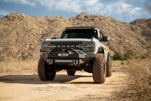 Ford Bronco Light Bar Mounts - A Pillar - DV8 Offroad - Dual Light Pod Drop, Direct Fit, Bolt-On - 2021