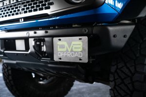 Ford Bronco License Plate Relocation Bracket - Front - DV8 Offroad - `21-`22