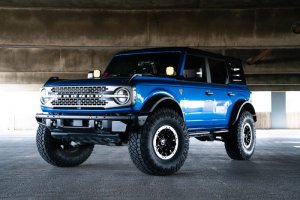 Ford Bronco License Plate Relocation Bracket - Front - DV8 Offroad - `21-`22