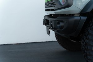 Ford Bronco Front License Plate Relocation Bracket - Factory Capable Bumper - DV8