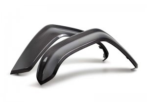 Ford Bronco Fender Flare Set - Front - Ford Racing - Carbon Fiber - Gloss - `22-`24