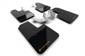 Ford Bronco Mud Flap Kit - Rally Armor - UR - Black - `21-`25