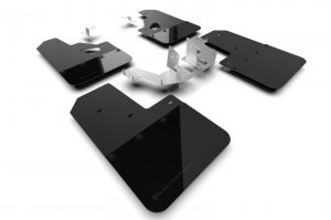 Ford Bronco Mud Flap Kit - Rally Armor - UR - Black - `21-`25