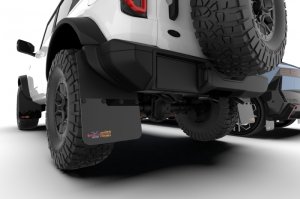 Ford Bronco Rear Bumper - Rear - Rally Armor - RR-ST Rock Rail-Steel BCE Logo - Pink / Black - `21-`25