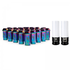 Ford Bronco Locking Lug Nut Set - Mishimoto - Mishimoto Aluminum - Neo Chrome - 2021