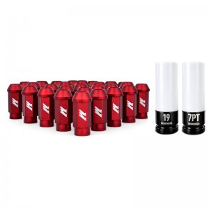 Ford Bronco Locking Lug Nut Set - Mishimoto - Red - 2021
