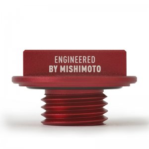 Ford Bronco Classic Oil Filler Cap - Mishimoto - Hoonigan - Red - `85-`96