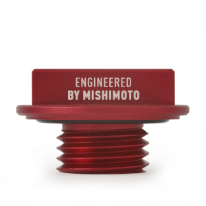 Ford Bronco Classic Oil Filler Cap - Mishimoto - Hoonigan - Red - `85-`96