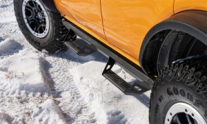 Ford Bronco Step System - Wheel 2 Wheel - N-Fab - Predator Pro - Textured Black - `21-`24