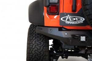Ford Bronco Rear Bumper - Rear - Addictive Desert Designs - Bomber - Hammer Black with Satin Black panels - `22-`23
