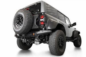 Ford Bronco Phantom Rear Bumper - Rear - Addictive Desert Designs - Hammer Black - 2022