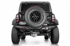 Ford Bronco Phantom Rear Bumper - Rear - Addictive Desert Designs - Hammer Black - 2022