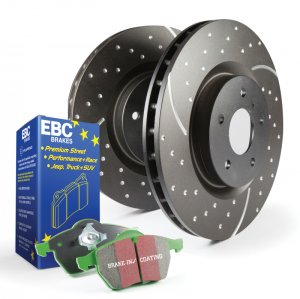 Ford Bronco Classic Brake Kit - Front - EBC - GD Rotors + Greenstuff Pads - `84-`90