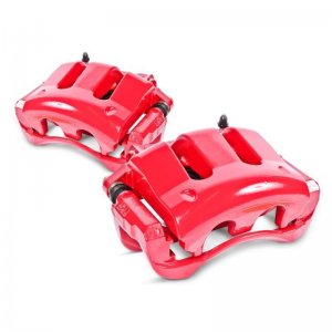 Ford Bronco Classic Calipers - Front - PowerStop - Red - `86-`93