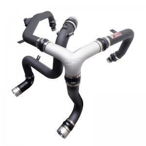 Ford Bronco Intercooler Pipes - Injen - Wrinkle Black - 2.7L V6 - `21-`23