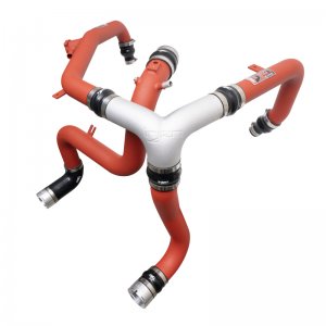 Ford Bronco Intercooler Pipes - Injen - SES - Wrinkle Red - 2.7L V6 (TT) EcoBoost - `21-`23